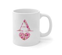 Tasse à café Journée des gestes sincères, initiales en forme de cœur GMug | Femme 2 PièCes Élégant Tazza per Tè o Caffè Humour Coppe Maman Entreprise