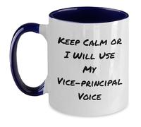 Tasse À Café Keep Calm Vice-Principal Céramique Mugs Anti Taches Mug Qualité Mugs for Cadeau d'anniversaire Meilleures Amies Maman 330Ml