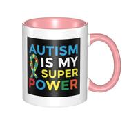 Tasse À Café l'Autisme Est Mon Super Pouvoir Céramique Mug Personnalisé Mug À Café Odeurs pour Cadeaux Réconfortants Meilleures Amies 330Ml
