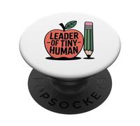 Tasse À Café Leader of Tiny Human Funny Teacher PopSockets PopGrip Adhésif