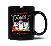 Tasse À Café Les Colocataires sont Toujours Meilleurs Ensemble Tasse en Céramique Exceptionnels Café Tasses Design Tasses en Porcelaine pour Cadeauxs Cadeau Anniversaire Famille 330 ML