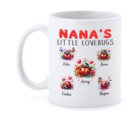 Tasse À Café Les Petits Amours De Grand-Mère Tasse À Thé Personnalisé Mug À Café Qualité Mugs pour Souvenir Cadeau d'anniversaire Cadeaux Réconfortants 330Ml