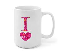 Tasse A Cafe Lettre d'amour en forme de cœur pour la Journée des gestes | sincères Tasse à cafe CollèGue 2 PièCes Humour Tazza Colazione Rillant Coppe Fans Entreprise
