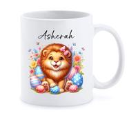 Tasse À Café Lion Blanc Mug Personnalisé Tasse À Thé Durable Céramique Mug pour Cadeaux Réconfortants Meilleures Amies Cadeau d'anniversaire 330Ml