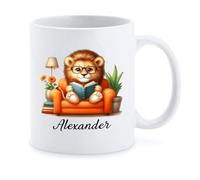Tasse À Café Lion Blanc Tasse À Thé Personnalisé Mugs Qualité Mug À Café pour Souvenir Meilleures Amies Cadeaux Réconfortants 330Ml