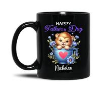 Tasse À Café Lion Noir Mugs Personnalisé Céramique Mug Durable Mug pour Souvenir Cadeau d'anniversaire Cadeaux Réconfortants 330Ml
