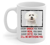 Tasse À Café Loves out Chaque Collation Que Vous Préparez Chaque Repas Que Vous Cuisinez Chien Maltais Blanc Mugs Personnalisé Tasse À Thé Durable Pour Cadeaux Réconfortants Souvenir 330Ml
