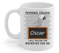 Tasse À Café Loves Out Personal Stalker Je Vous Suivrai Perroquets Gris D'Afrique Mug À Café Personnalisé Tasse À Thé Durable pour Souvenir Maman 330Ml