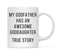 Tasse A Cafe Ma marraine a une filleule formidable. Mug Anniversaire Lot | de 2-330ml Rillant Tasses A Cafe Réutilisable Mugs éVéNement Amie