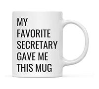 Tasse A Cafe Ma secrétaire préférée m'a offert cette tasse Tasse CollèGue | Lot de 2-330ml Réutilisable Mugs Robuste Tasses Grand-MèRe Souvenir