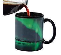 Tasse à café magique - Tasse à changement de couleur magique, accessoire de boisson en céramique | Tasse à café magique, tasse en céramique au design aurores boréales, tasse magique sensible à la