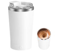 Tasse à café magnétique automatique - 400 ml - Tasse à mélange automatique, couvercle résistant aux déversements | Tasse mélangeur portable pour le lait, le cacao, l'eau et les boissons chaudes à la
