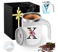 Tasse à café magnétique avec initiale en acier inoxydable isotherme pour femme, enseignante, anniversaire, Noël, vacances, cadeau unique et peu coûteux avec inscription « Im Sorry You Are My Sunshine