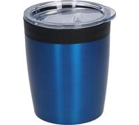 Tasse à café "Medano" 0,28 L - Tasse isotherme en acier inoxydable avec isolation à double paroi et joint en silicone - Tasse à boire To-Go avec couvercle moderne - Bleu