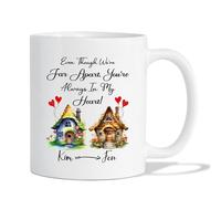 Tasse À Café Même Si Nous Sommes Loin l'un De l'autre Tasse en Céramique Vintage Tasses À Thé Rigolo Tasses en Porcelaine pour Bureau Famille Anniversaire 330 ML