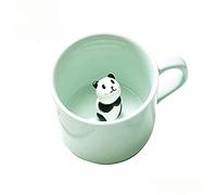 Tasse à café mignonne,Tasses en céramique de thé au lait Kawaii,Cadeau de tasse du matin animal 3D pour Mariages,Anniversaires (Panda)