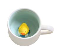 Tasse à café mignonne,Tasses en céramique de thé au lait Kawaii,Cadeau de tasse du matin animal 3D pour Mariages,Anniversaires (Grand canard)