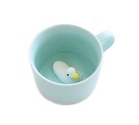 Tasse à café mignonne,Tasses en céramique de thé au lait Kawaii,Cadeau de tasse du matin animal 3D pour Mariages,Anniversaires (Canard)