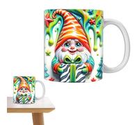 Tasse à café - Mug de Noël | Gnome Mug | Céramique Garden Mug With Colorful Gnomes Christmas Gnome Mug For Cool Birthday Mug Coffee Cup For Mom, Best Friend & Co-worker
