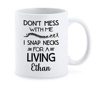 Tasse À Café Ne Me Cherchez Pas, Je Casse des Nuques pour Gagner Ma Vie Mug Personnalisé Mugs Odeurs Tasse À Thé pour Cadeau d'anniversaire Maman Cadeaux Réconfortants 330Ml