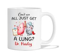 Tasse À Café Ne Pouvons-Nous Pas Tous Être Juste Un Poumon ? Tasse en Céramique Exceptionnels Tasses À Thé Drôle Tasses en Porcelaine pour Cadeauxs Papa Cadeaux Bureau 330 ML