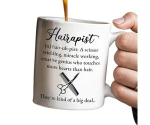 Tasse à Café Nomade 330 ml, Prise en Main Confortable, Verre pour Coiffeur