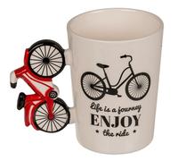 Tasse à café Out of the Blue Bicycle - Enjoy the Ride Rouge