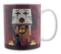 Paladone Tasse à café en céramique Minecraft Nether et Steve, sous licence officielle, 300 ml