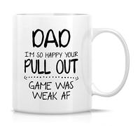 Tasse À Café Papa, je suis tellement contente que ton jeu de retrait ait | Tasse en céramique céramique Tasse À Céramique durable Tasse amusante pour Noël, Bureau, Collègue, 330ml