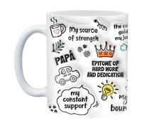 Tasse à café papa,Tasse à thé en céramique 3D drôle,pour boissons thé Whiskey bière | Famille Fêtes Halloween Accueil