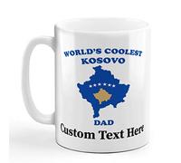Tasse A Cafe Pays des papas les plus cool du Kosovo Mug Gamers Lot de | 2-330ml Élégant Mugs Réutilisable Tasses A Cafe Entreprise Grand-MèRe