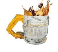 Tasse à café pelleteuse - Récipient à boire pelleteuse 3D | Tasse de ménage pour chocolat chaud | pour lieu de travail, bureau, restaurant, cuisine, salle à manger, hôtel, table de chevet, bureau