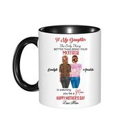 Tasse à café personnalisée avec inscription « The Only Thing Better Than Being Your Mother's is Watching You Be A Mom » de Mommy Mama on Mother's Day