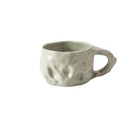 Tasse à café plissée rétro concentrée en céramique relation simple résistance à haute température tasse à café rétro [E]