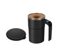 Tasse à café portable avec affichage automatique de la température, mélangeur de boisson, accessoire en acier inoxydable avec style compact et léger, boisson pour thé, cacao, chocolat chaud