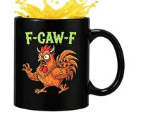 Tasse à café poulet, 330 ml tasse à lait en céramique - Chope à bière pour la maison - pour le vin, le jus d'étude, le salon, Halloween, enseignant, étudiant, bureau, restaurant, hôtel, anniversaire