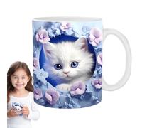 Tasse À Café Pour Chat,chat Tasse En Céramique 11oz,Tasse À Café Mug Mignon Chat,Tasse Mug Cadeau Frère Anniversaire Créative Tasse De Chaton,pour Offrir Aux Amoureux Des Chats