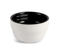 Tasse à café pour dosage expresso avec base en porcelaine antidérapante conçue pour des tâches d'évaluation sensorielle répétables (noir)