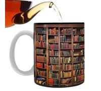 Tasse à café pour les amateurs de livres, tasse à café de bibliothèque de 350 g avec poignée ergonomique, tasse à café à thème littéraire pour votre café quotidien, thé et chocolat chaud