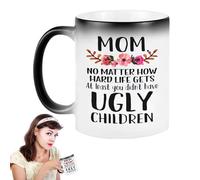 Tasse à café pour maman - Tasse magique sensible à la chaleur pour café | Tasse amusante en céramique à changement de couleur pour maman, de la part de son fils ou de sa fille, parfaite pour un