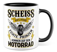 Tasse à café pour motard - Cadeau de motard - Les vraies princesses arrivent sur la moto - Idée cadeau d'anniversaire