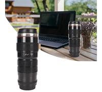 Tasse à café pour Objectif d'appareil Photo, Tasse à Objectif d'appareil Photo, Tasses à café en Acier Inoxydable, Couvercles Scellés, Tasse à café avec Couvercle, Tasse à café