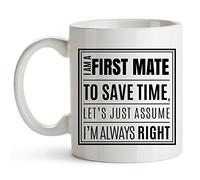Tasse A Cafe Premier lieutenant à la voile Tasse Fin D’AnnéE 2 pièces | Humour Tazzine Caffe Rillant Tazza per Tè o Caffè Souvenir FêTe