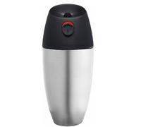 Tasse à café premium en acier inoxydable avec isolation sous vide - To Go - Tasse isotherme Voyage Push & Drink - 300 ml - Chrome