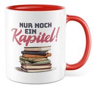 Tasse à café rat de lecture, cadeau avec inscription « Nur noch ein Kapitel!, Bücherwurm Bücher Lesen Hobby », idée cadeau pour les amateurs de livres, tasse à café, tasse humoristique