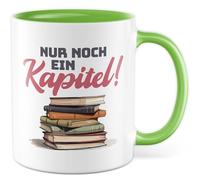 Tasse à café rat de lecture, cadeau avec inscription « Nur noch ein Kapitel!, Bücherwurm Bücher Lesen Hobby », idée cadeau pour les amateurs de livres, tasse à café, tasse humoristique
