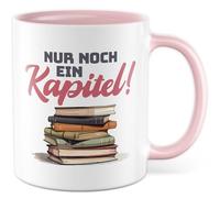 Tasse à café rat de lecture, cadeau avec inscription « Nur noch ein Kapitel!, Bücherwurm Bücher Lesen Hobby », idée cadeau pour les amateurs de livres, tasse à café, tasse humoristique