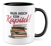 Tasse à café rat de lecture, cadeau avec inscription « Nur noch ein Kapitel!, Bücherwurm Bücher Lesen Hobby », idée cadeau pour les amateurs de livres, tasse à café, tasse humoristique