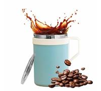 Tasse à café : récipient d'hydratation en métal isolé, gobelet à boire qui préserve la température, transporteur équipé d'un couvercle résistant aux déversements, solution de plaisir de liquide