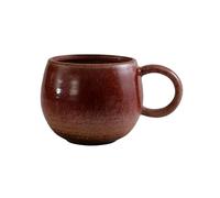 Tasse à café rétro en céramique 340 ml - Rouge et bleu